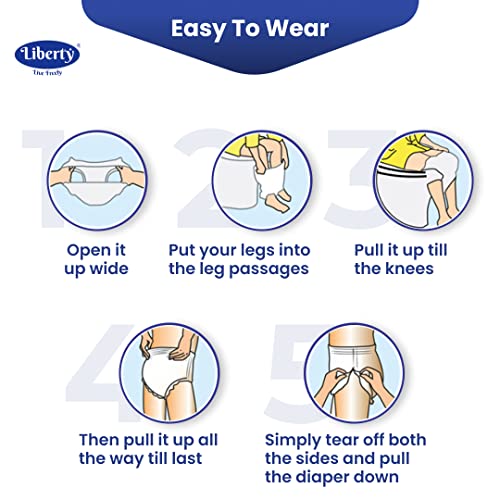 Liberty Eco Adult Diaper Pants Unisex, Medium 2x20 Pcs, Waist Size (61-115 cm | 24-45 Inches) (Pack of 2) - Image 5
