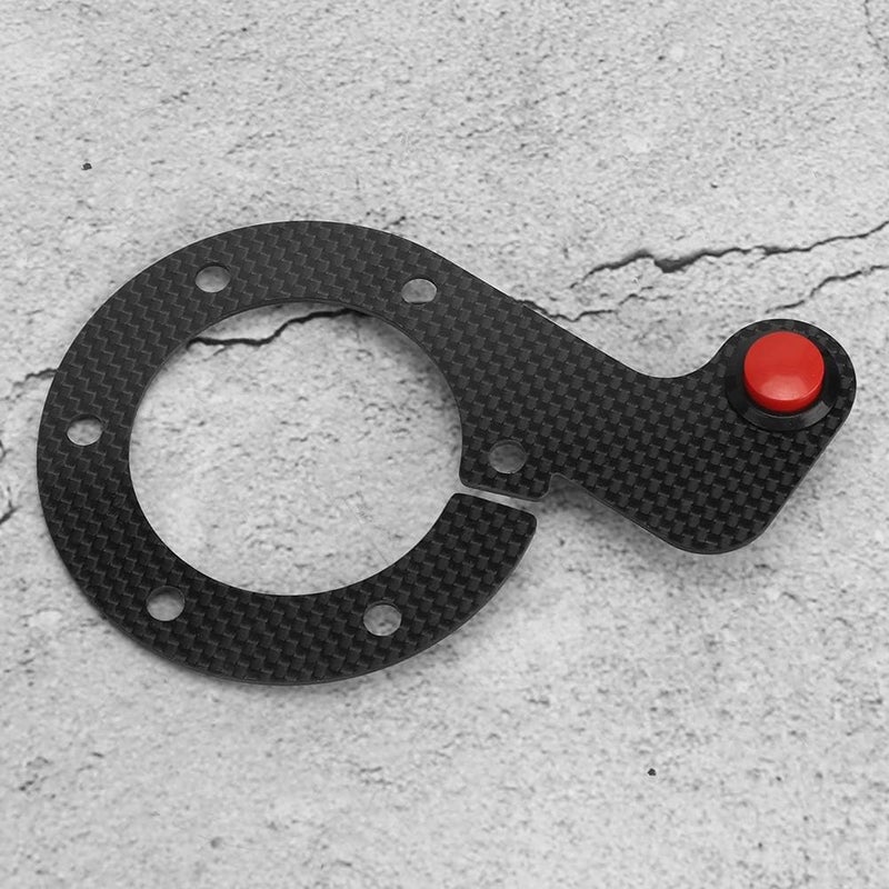 Car Steering Wheel Horn Button Kit External Horn Button Set, Carbon Fiber 6 Bolts Steering Wheel External Horn Button Kits, Universal Horn Button Set for MOMO OMP Nardi Sparco (one) - Image 2