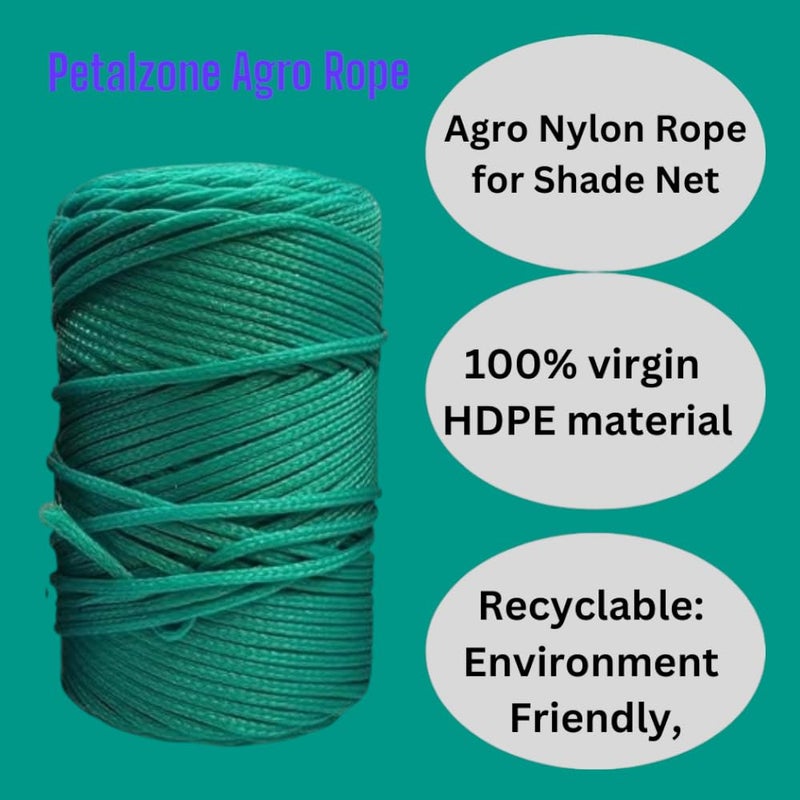 Petalzone Nylon Rope 120 Meters UV Coated 3mm Thickness for Shade Net Stitching Creeper Nets Making and Gardening Purpose (Pack of 2) - Image 3