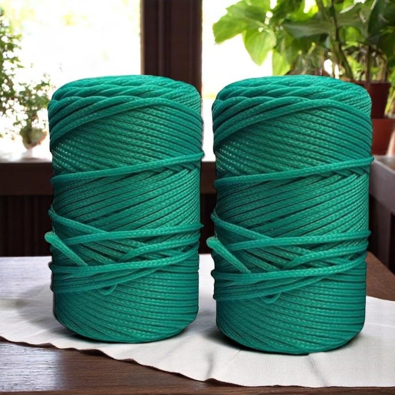 Petalzone Nylon Rope 120 Meters UV Coated 3mm Thickness for Shade Net Stitching Creeper Nets Making and Gardening Purpose (Pack of 2) - Image 1