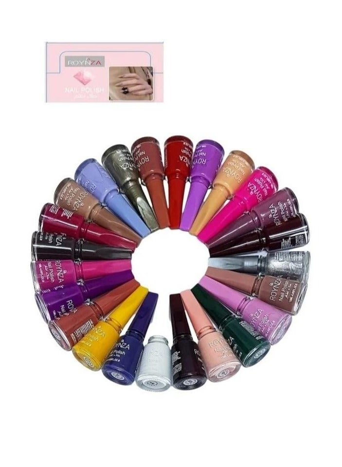روينزا طقم طلاء أظافر يحوي 24 قطعة متعدد الألوان