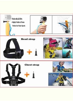 O Ozone O Ozone 50-In-1 Action Camera Accessory Kit Compatible with Go Pro Hero 13 12 11 10 9 8 7 3, Go Pro Max Go Pro Fusion Insta360 DJI OSMO Action Cameras and More Accessories  - Image 4