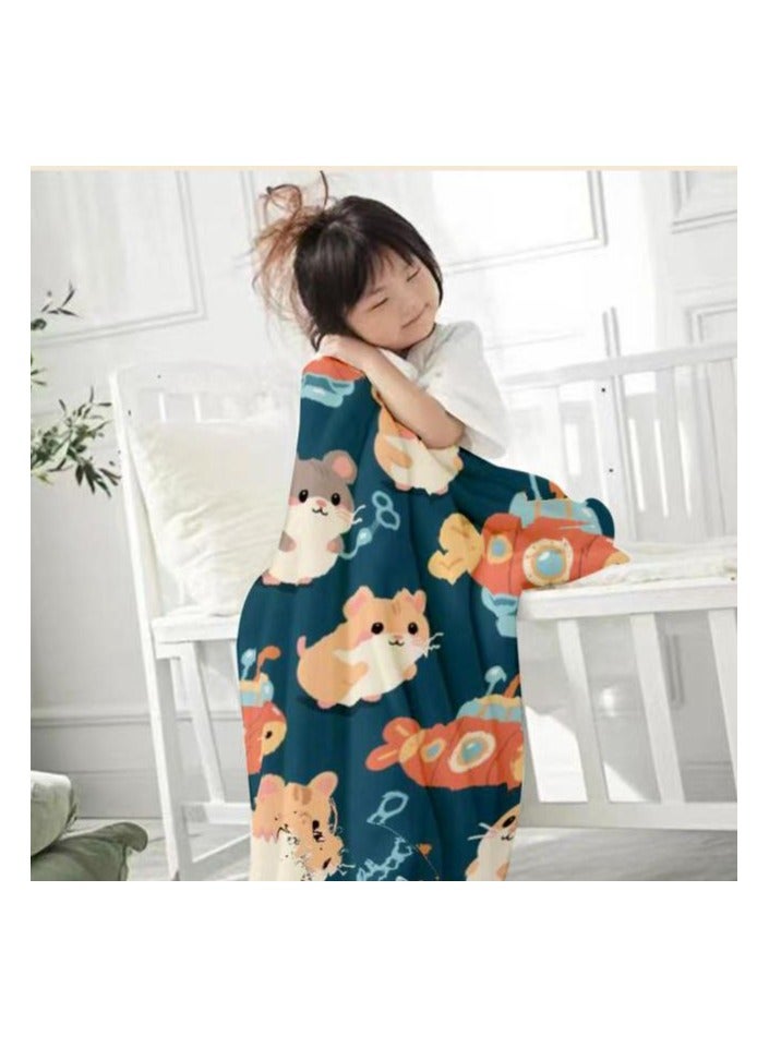 عام بطانية رقيقة من الفانيلا (دافئة ومريحة، ومناسبة للنوم واستخدام الألعاب وإزالة الغبار ومقاومة للرمل) 150 سم * 200 سم - 31 - Image 4