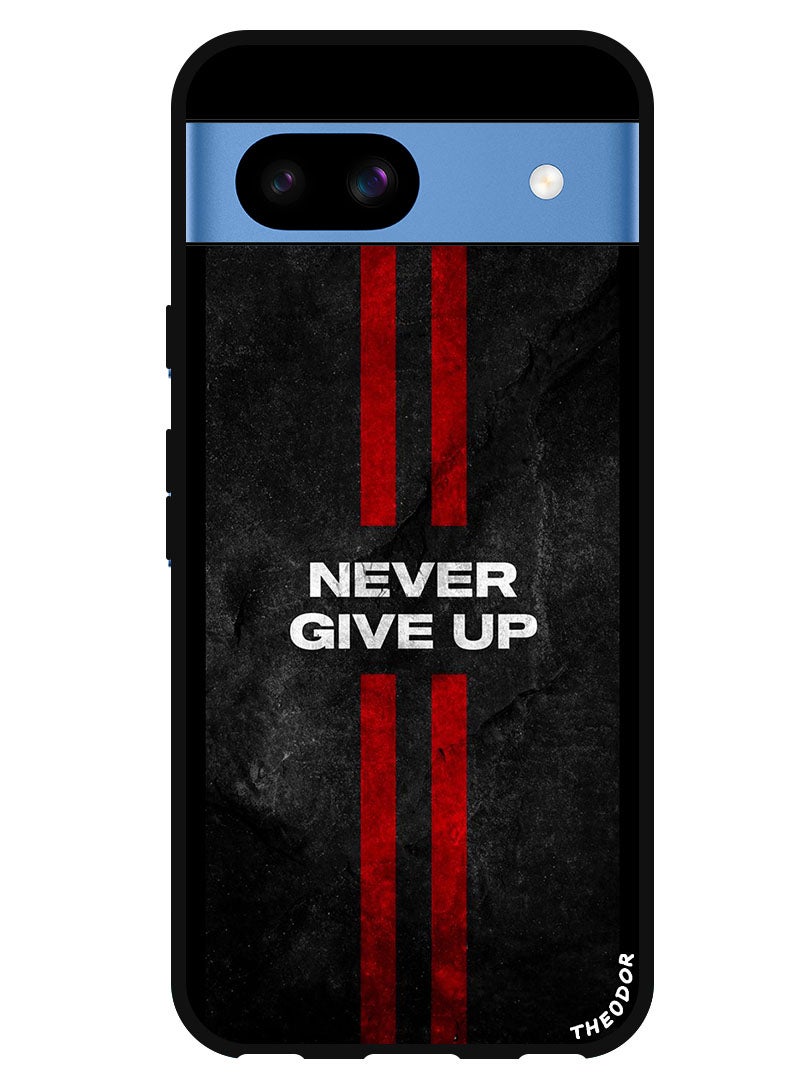 Theodor Protective Case Anti Scratch Shock Proof Bumper Cover For Google Pixel 8a Never Give up stripes - Image 1