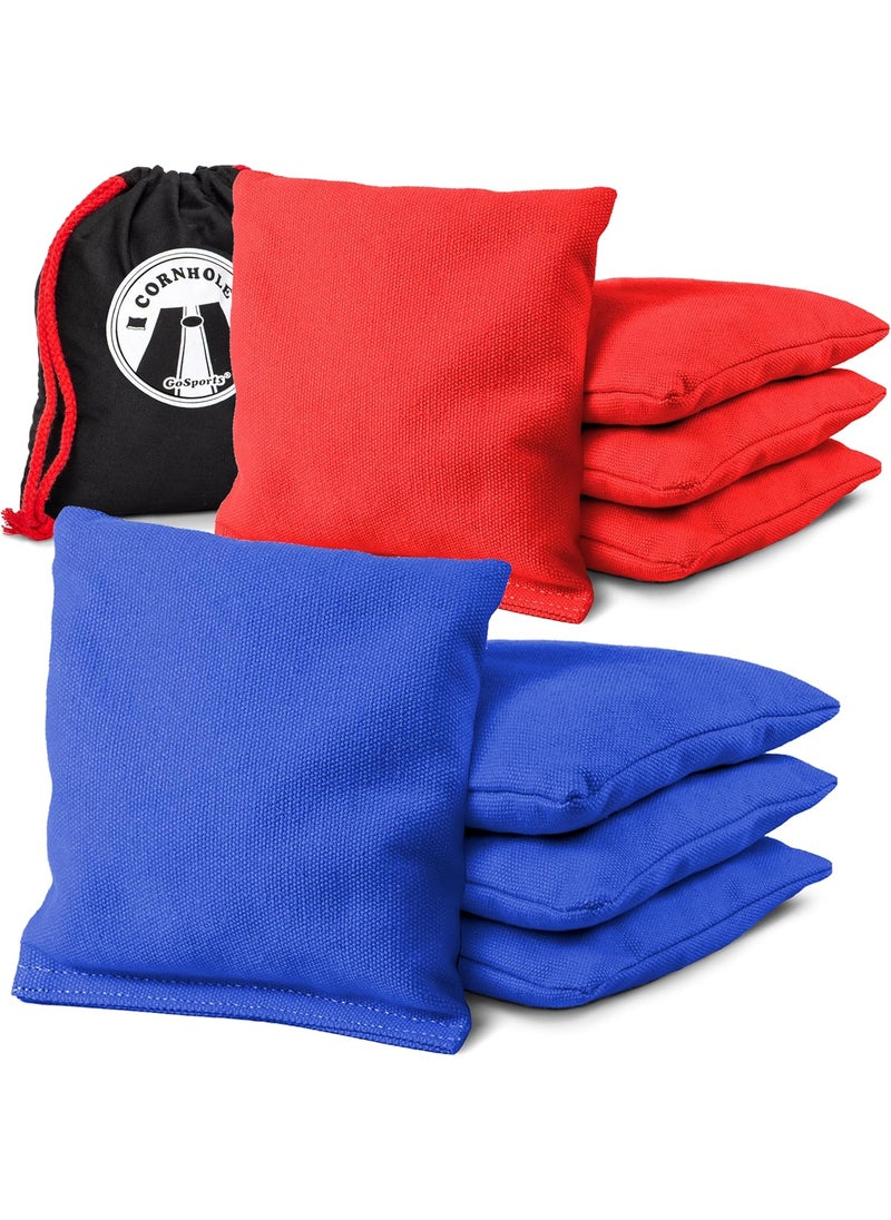 GoSports GoSports Official Regulation Cornhole Bean Bags Set of 8  for Competitive Cornhole Games  All Weather  American Stars and Stripes or Red and Blue  - Image 1