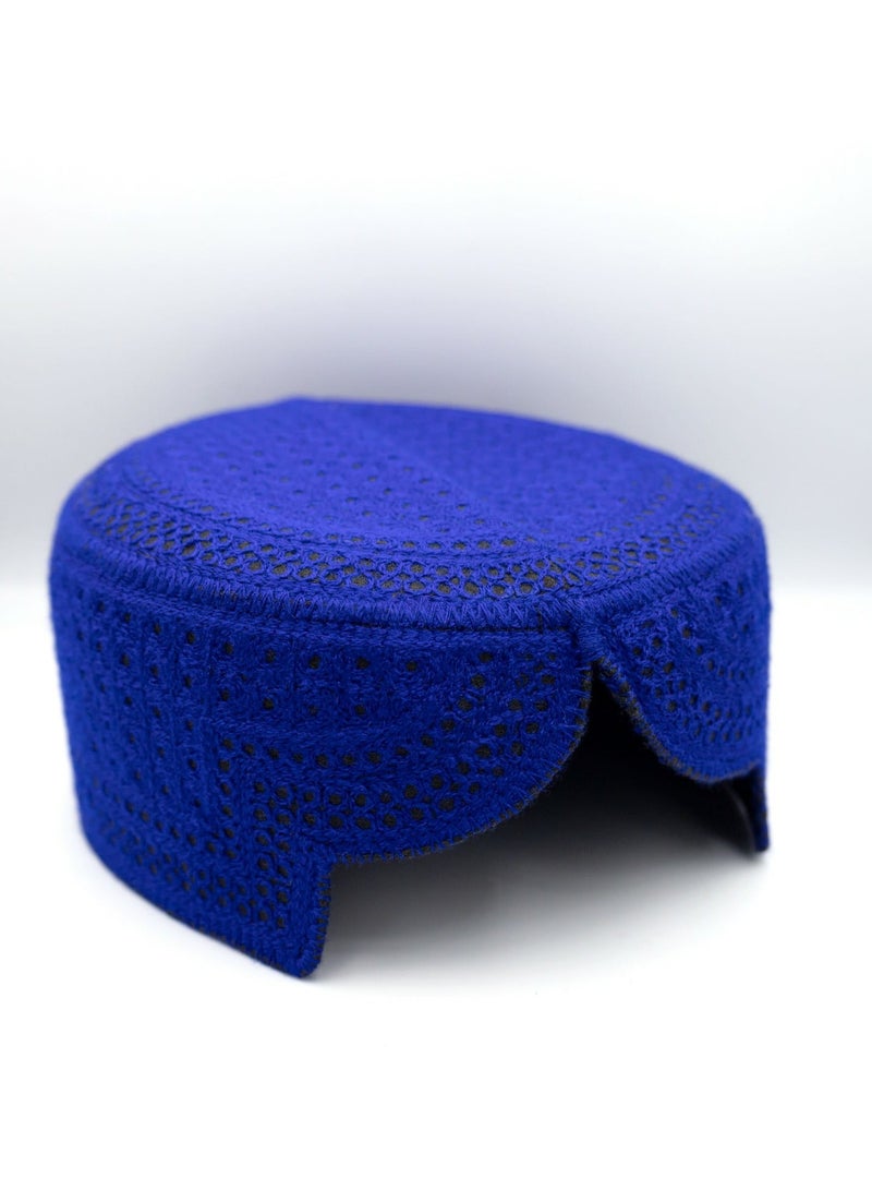 Sindhi Topi Kufi Traditional Ethinic Handmade Cap with Embroidered Front Cut for Kids, Ramadan, Eid Gift for Muslims Made in Pakistan - Image 4