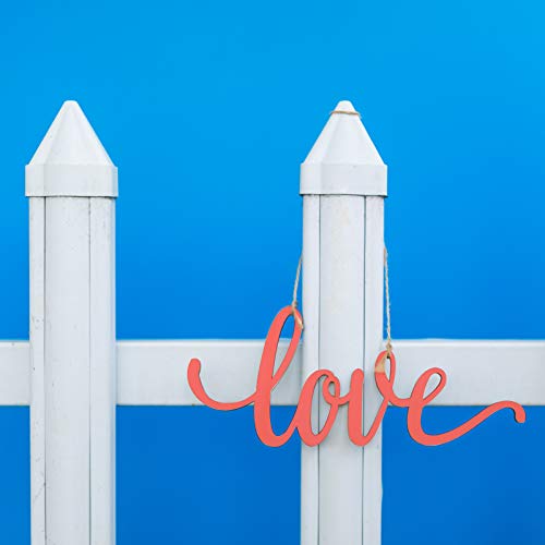 Lamantery Love Wooden Sign 2Pack Cutout Love Wood Letter Hanging Decorative DIY Words Sign Door for Home Shop Hotel - Image 5