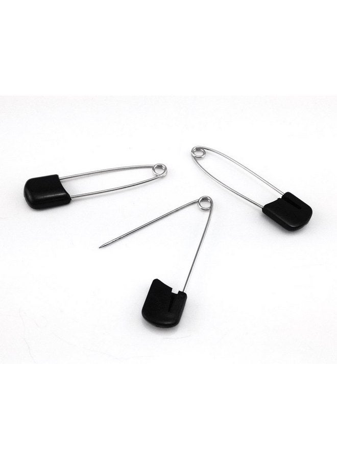 يوتون دبابيس أمان للأطفال برأس بلاستيكية سوداء من يوتون، 50 قطعة، دبابيس أمان للحفاضات القماشية للأطفال - Image 4