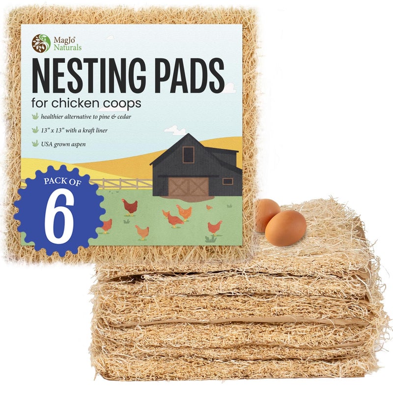 MagJo Pet Excelsior Aspen Shaving Nesting Liners 6 Pack