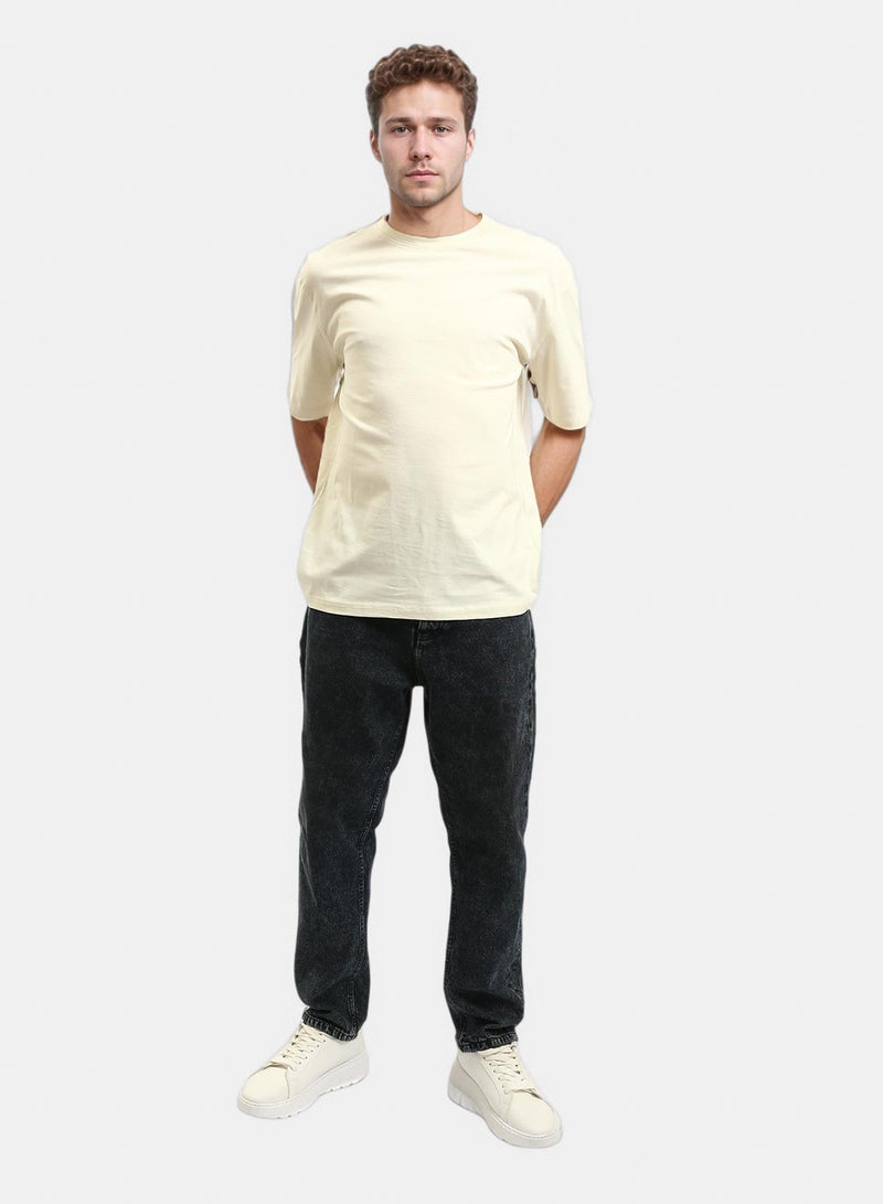 RAVIN Men Comfy Elbow-Sleeves Cotton Tee - Image 5
