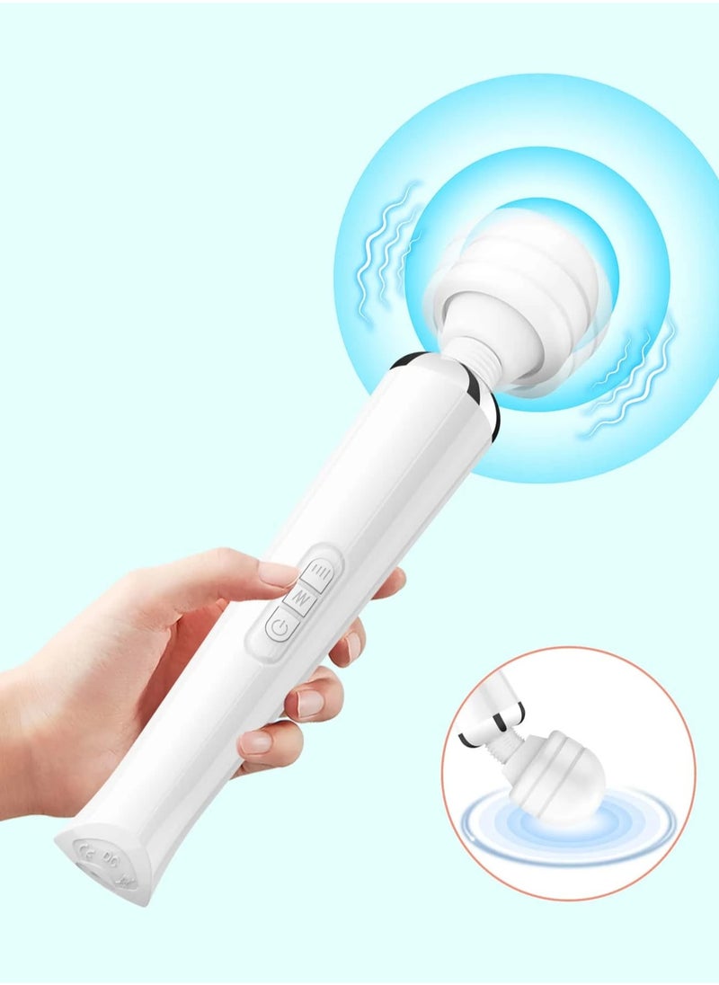 Generic Handheld Wireless Deep Tissue Body Massager White  - Image 1