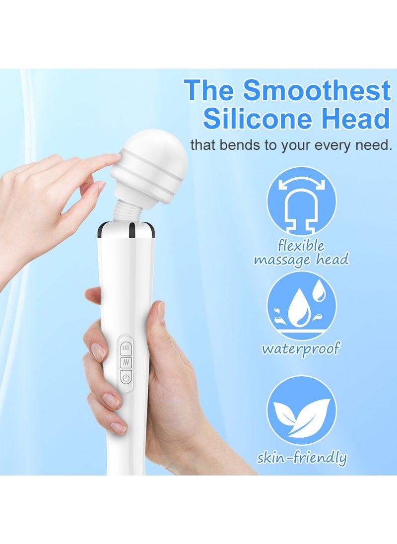 Generic Handheld Wireless Deep Tissue Body Massager White  - Image 5