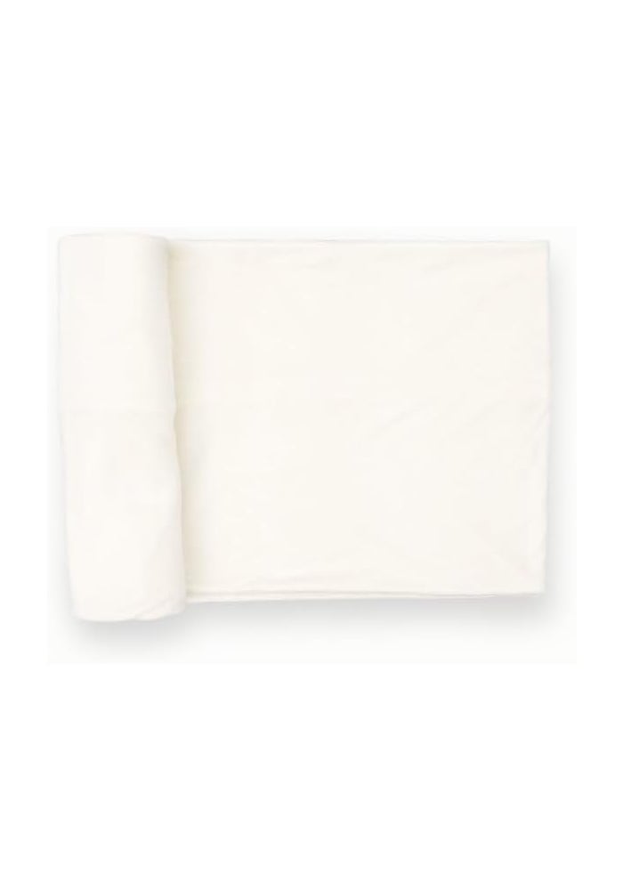 Little Unicorn Premium Stretch Knit Swaddle Blanket - White - Image 1