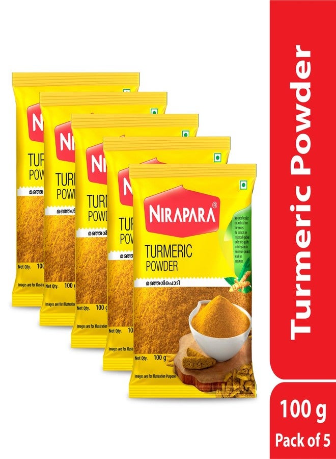 Nirapara Turmeric Powder for Incredible Taste and Flavour| Perfectly Grounded for Rich Texture & Aroma| No Added Flavours & Colours| Hygienically Packed| 100g x 5 | 500 gms - Image 2