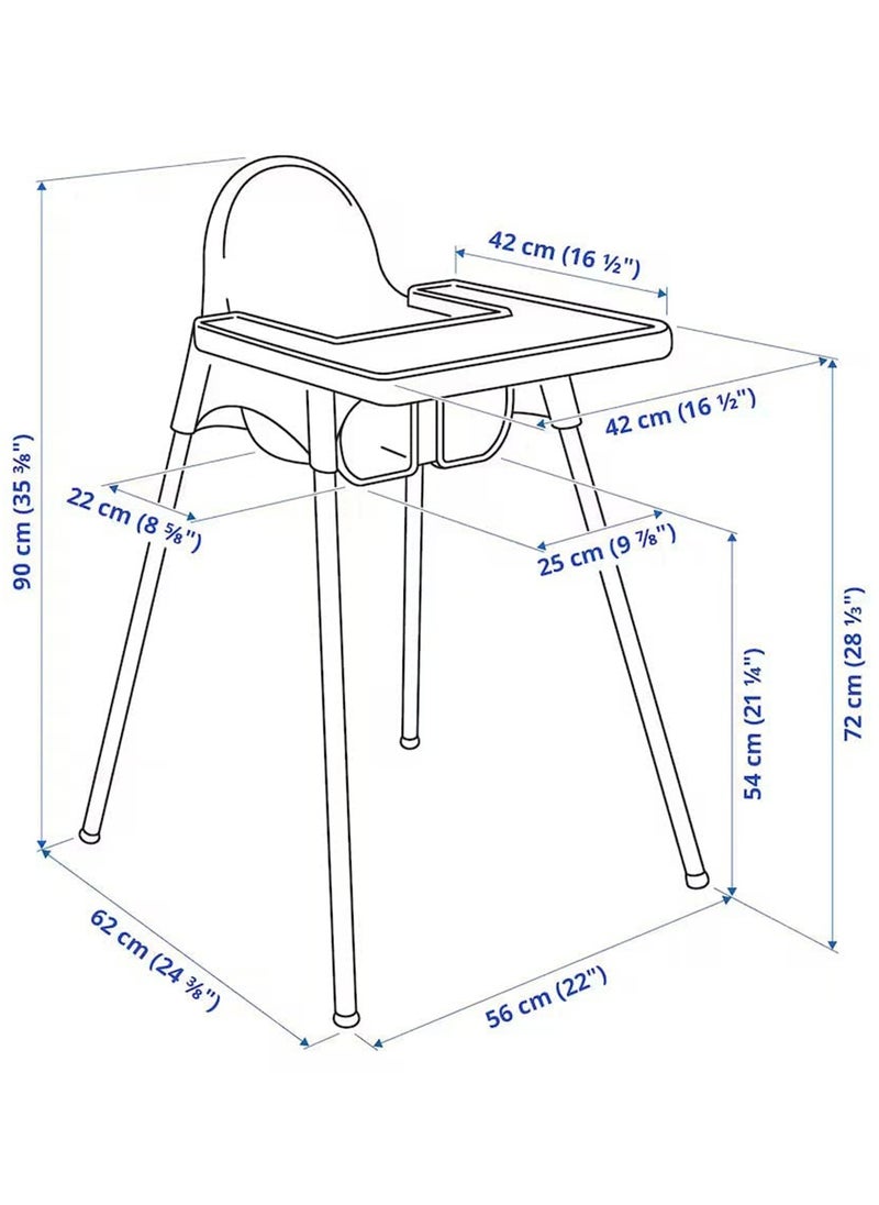 Adjustable High Chair With Dining Tray And Safety Seat Belt For Children - pzsku/ZD5F90FE74F1134C79376Z/45/1741206400/989ec1d2-8138-4ec8-9cc0-21f99cc108d6