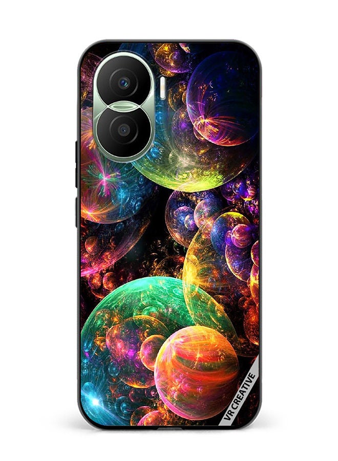 VR CREATIVE Protective Case Cover For Honor Play7T Pro Galaxy Design Multicolour - Image 1