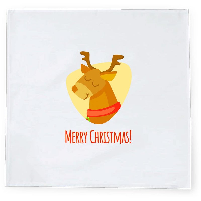 Khakee 6 Pcs Christmas Theme Silk Table Napkins 10x 10 for Xmas Decoration Christmas OrnamentsChristmas Giftxmas21163 - Image 3