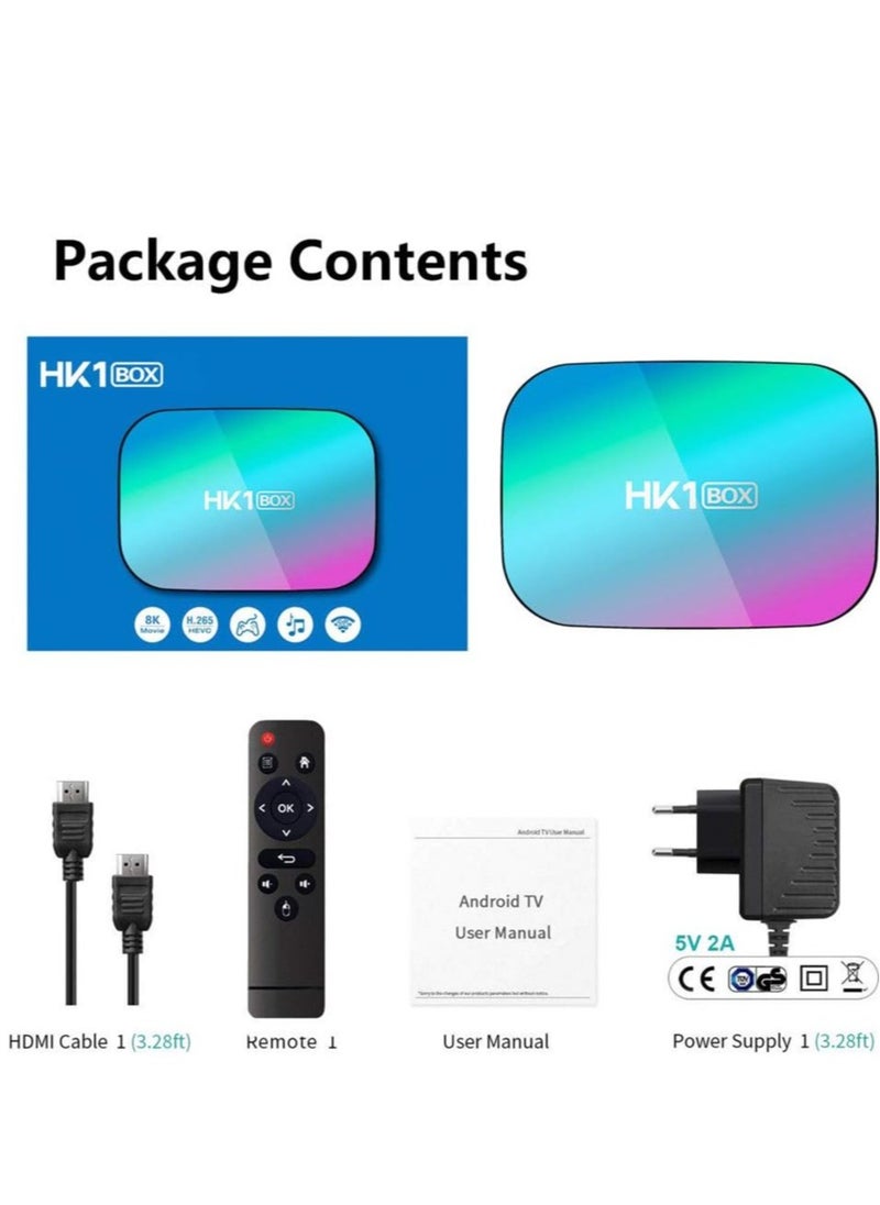 Generic HK1 Box Android TV Box with 4GB RAM 32GB ROM | Amlogic S905X3 Quad-Core Chip for Fast 4K UHD Streaming | Android OS Smart TV Box with Wireless Casting via AirPlay, DLNA, Miracast | USB, HDMI, TF Card Support | Home Theater & Gaming Streaming Media Player  - Image 5