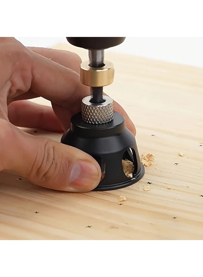 Black Vertical Hole Locator Aluminum Alloy Drill Bit With Positioner And Nine Drill Bushings - Image 3