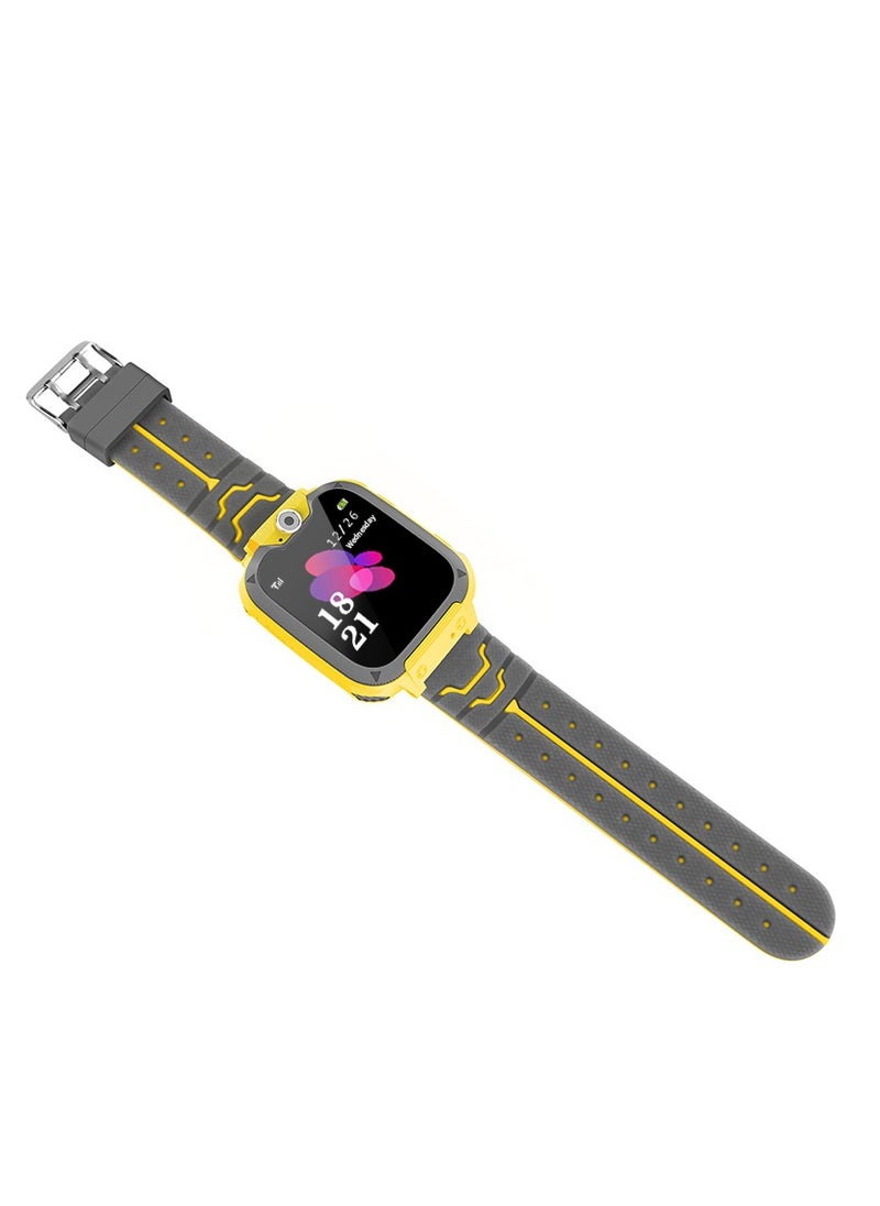 Generic - Kids Smart Watch for Boys and Girls, Kids' Watches with Games, 1.54-inch HD Touch Screen Smartwatch for Children with SOS Call Camera Music Player Game Alarm (Yellow) - Image 1