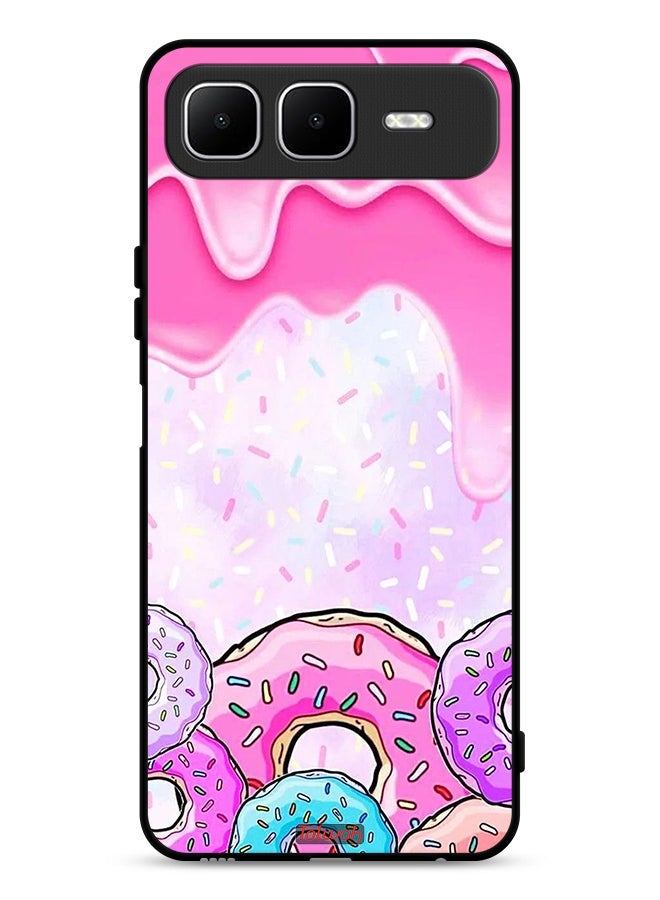 Tolwak Infinix Smart 10 Plus Protective Case Cover Donut Colors