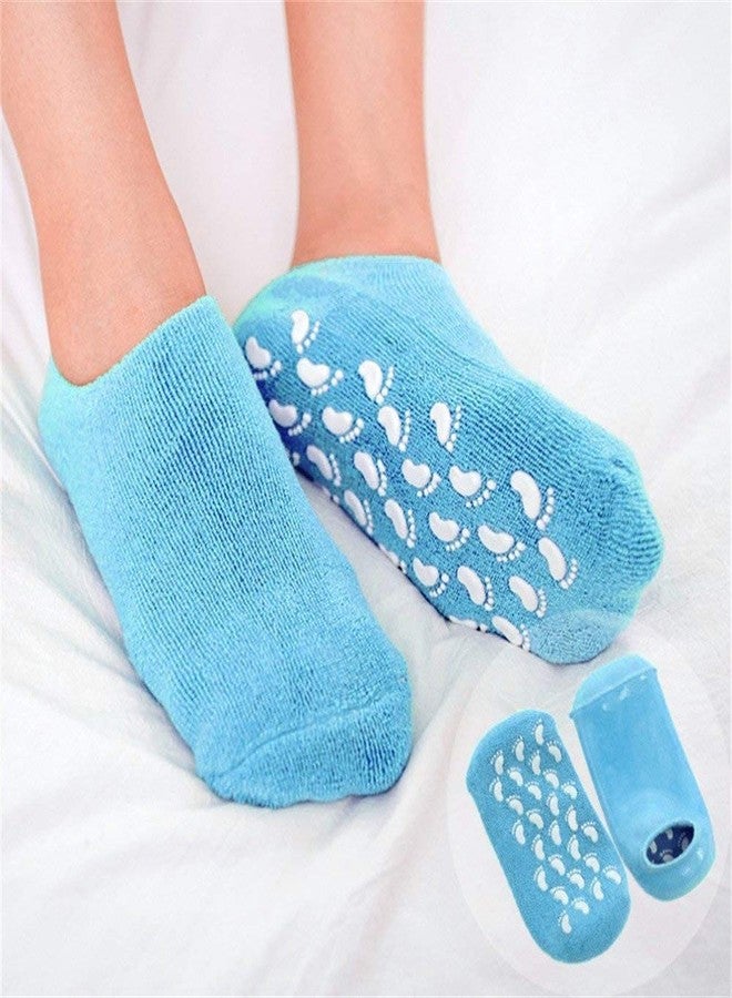 SEASPIRIT Moisturizing Gel Socks, Ultra-Soft Moisturizing Socks with Spa Quality Gel for Moisturizing, Gel Socks Helps Repair Dry Cracked Skins for Men and Women (silicone Moisturize Spa gel Socks) - Image 2