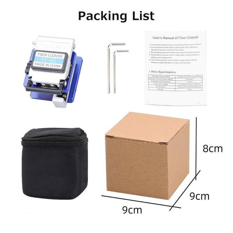 FC-6S Optical Fiber Cleaver Cable Cutting Tool High Precision Optical Fiber Cleaver Stable Angle Stainless Steel Slides - Image 3