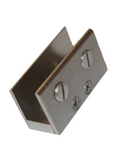 RISEOM RiseOm Rectangular Shape Glass Clip Clamp BracketU Bracket of Brass 6mm GlassFolding pack of 10  - Image 4