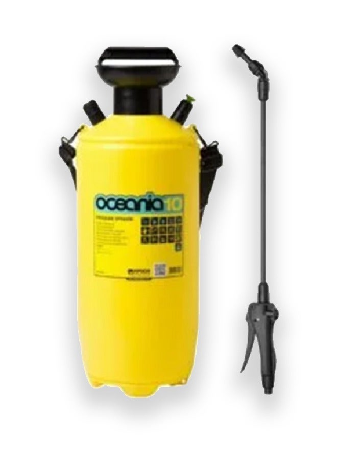 Generic Ibuka Italian sprayer, 10 liters, used for watering gardens, sterilization, spraying pesticides and agricultural fertilizers 