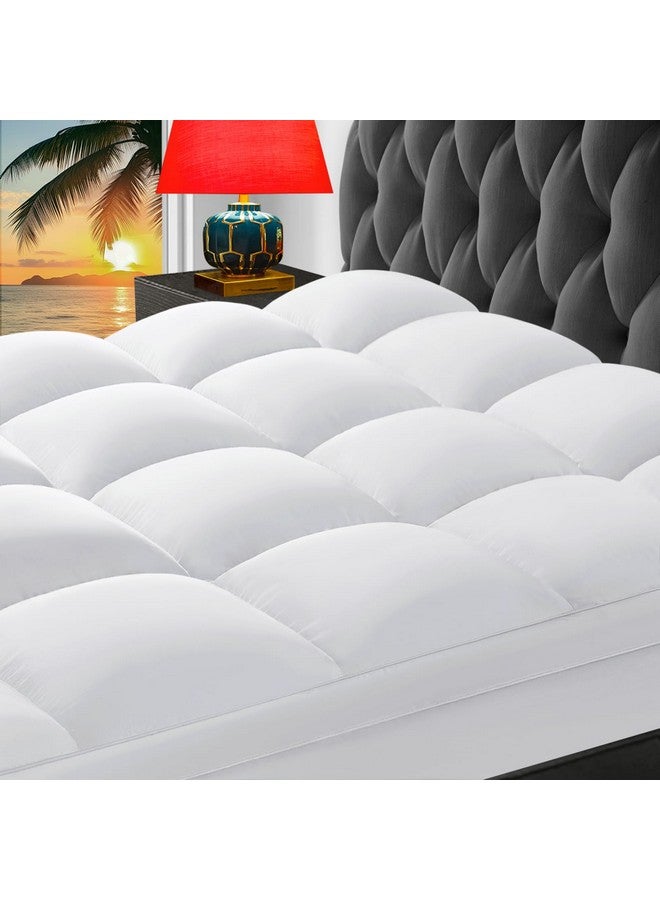 CHOKIT CHOKIT Twin XL Mattress Topper, College Dorm Extra Thick Pillow Top Mattress Pad for Back Pain Relief, Cooling Bed Topper Mattress Cover with 8-21 Inch Deep Pocket  - Image 1