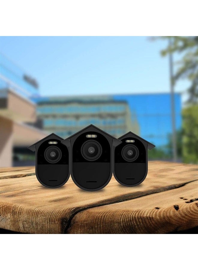 Weatherproof Silicone Skin(3 pcs) for Arlo Ultra 4K Arlo Ultra 2 Arlo Pro 3,Arlo Pro 4 Sunproof Silicone Case Cover- Anti-Scratch Protective Cover - Extra Protection (Black)