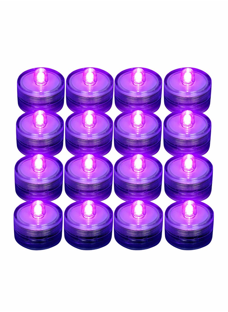 Waterproof LED Candle Light, Purple Waterproof Flameless Candle Tea Lights, Underwater Battery Operated Seasonal Festival Celebration LED Tea Light for Table, Wedding Centerpieces, Party, 12 Pack - pzsku/ZD5F9752F04B61855B75FZ/45/_/1717029113/7e46853c-08d5-4fe7-b553-880e7585ff02