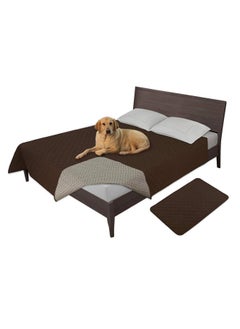 Easy-Going Easy-Going 100% Waterproof Dog Bed Cover, Non-Slip Pet Blanket for Furniture, Washable Couch Cover, Repleasement Sofa Cover (86X82 in,Coffee)  - Image 1
