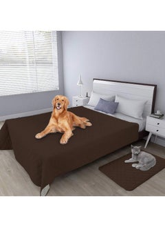 Easy-Going Easy-Going 100% Waterproof Dog Bed Cover, Non-Slip Pet Blanket for Furniture, Washable Couch Cover, Repleasement Sofa Cover (86X82 in,Coffee)  - Image 2
