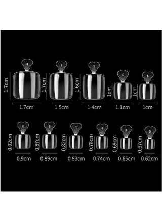 550 Pieces False Toenails Tip with Box Ultrathin Transparent Toenail 11 Sizes for Nail Salon and Foot Decoration - view 2