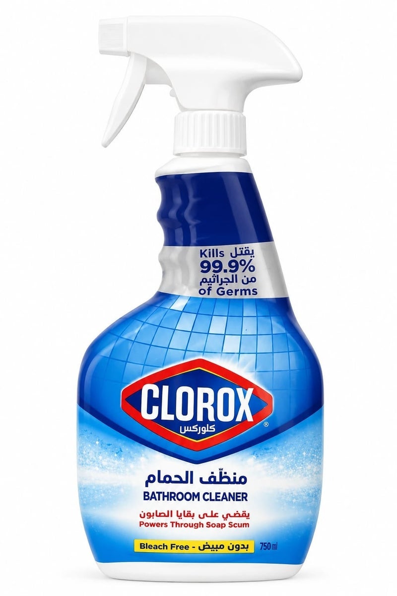كلوركس منظف الحمام بخاخ – يزيل 99.9% من الجراثيم – بدون مبيض – 750 مل - Image 1
