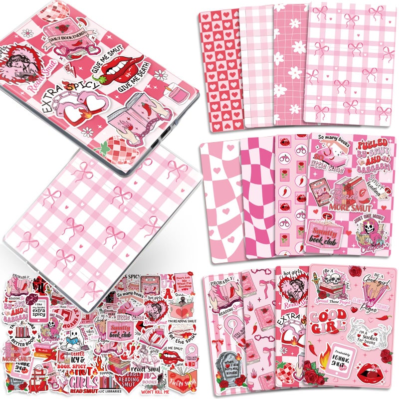 TAKEALOOKO Y2K Insert Cardstock Paper for Kindle 12Pcs Spicy Back Cover Inserts Decorating Accessories 50Pcs Reading Srickers for Kindle EReader Bookish Gift for Book Lover - Image 3