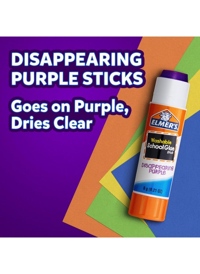 إلمرز أعواد غراء مدرسية أرجوانية قابلة للغسل من Elmer's، 6 جرام، 12 قطعة - Image 4