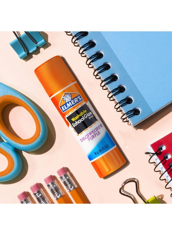 إلمرز أعواد غراء مدرسية أرجوانية قابلة للغسل من Elmer's، 6 جرام، 12 قطعة - Image 3