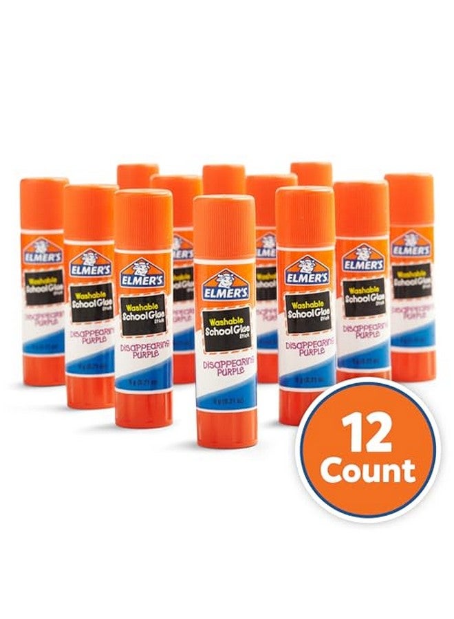 إلمرز أعواد غراء مدرسية أرجوانية قابلة للغسل من Elmer's، 6 جرام، 12 قطعة - Image 5