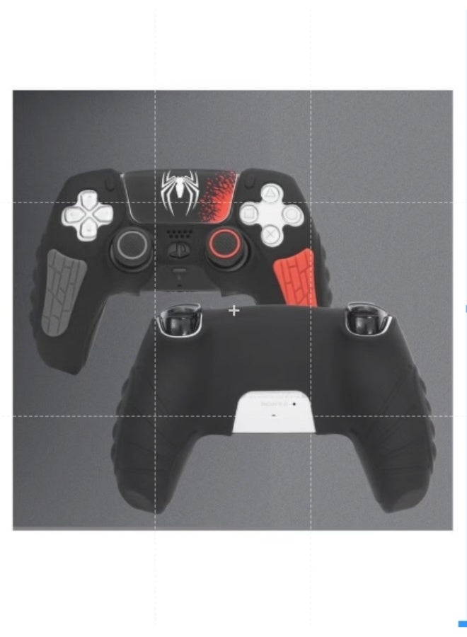 أنمي غطاء وحدة تحكم ps5 سيليكون مانع للانزلاق مع غطاء قبضة الإبهام، واقي عصا التحكم وملصق الغطاء