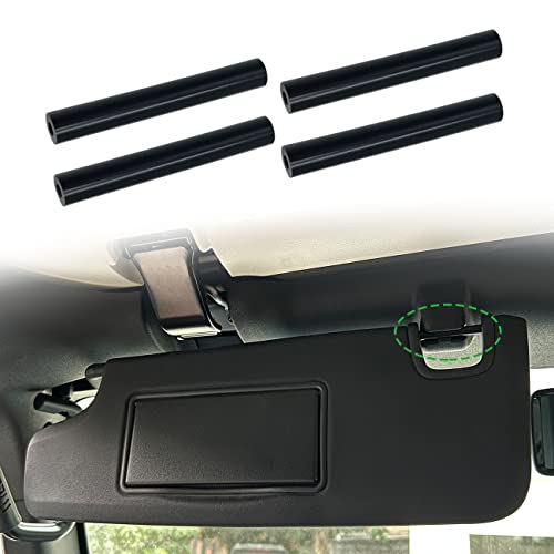 ROMASO Sun Visor Repair Kit for Jeep Wrangler JK JKU 2007-2017 Repair Tubes for Left & Right Side Sunvisor,4Pcs(Black) - Image 1