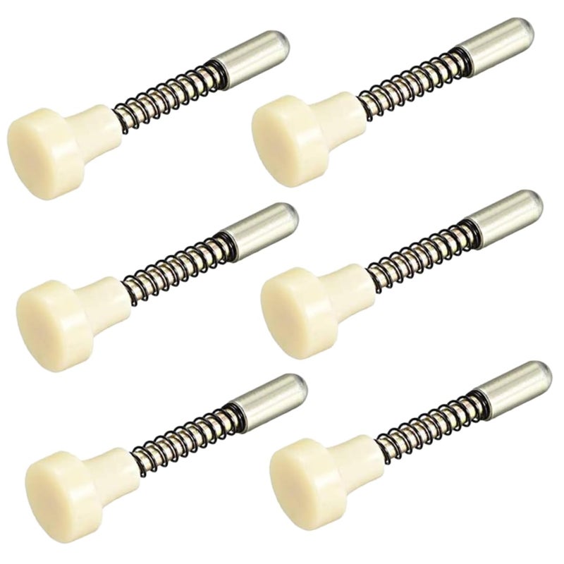 6Pcs Stainless Steel Spring Loaded Crib Latches Plunger Locking Pin for Baby Crib Door Window Screen Repair Easy Installation Secure Lock - Image 2