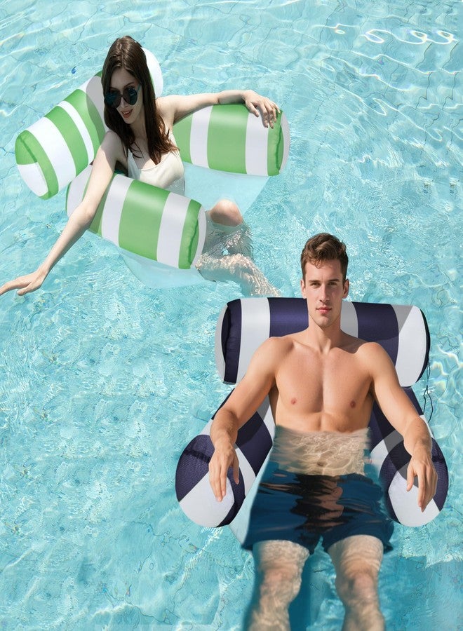 AIHSUMC Extra Large Inflatable Pool Floats for Adults - Oversized Floating Lounger Hammock with Soft Fabric Cover & Mesh Bottom, Sofa-Style Water Chair for Pool, Beach & Vacation Relaxation - Image 2