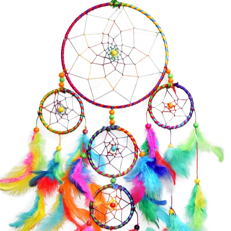 Bindian Dream Catcher for Home Decor, Bedroom, Living Room, Wall Hanging, with Light (Color 17) - Image 4