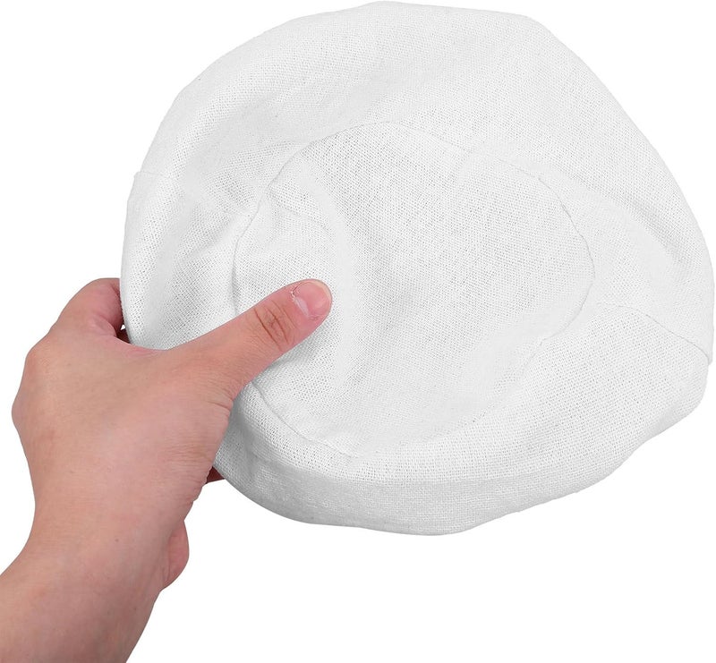 iplusmile 2pcs Bread Basket Cover Set for Sourdough Proofing, 25x8cm round Cotton Linen Baking Basket Liners, Reusable Dough Fermentation Cloth for Home Bakers - Image 4