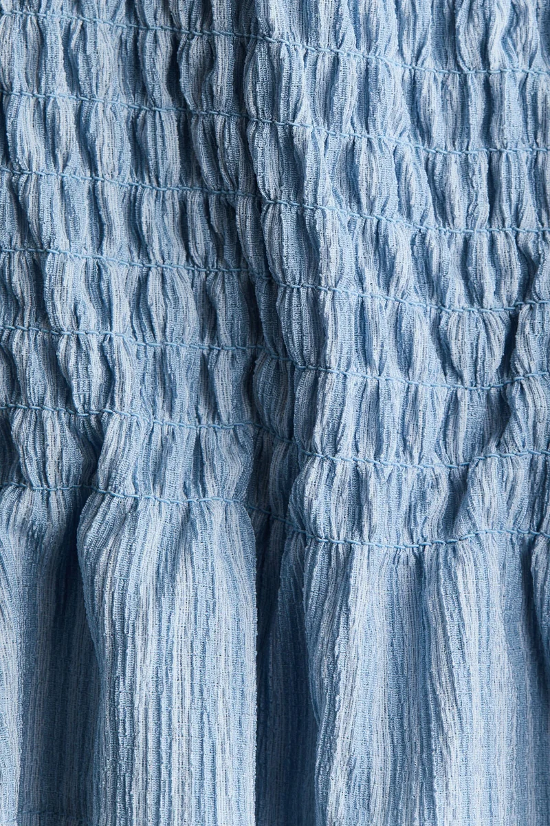 H&M Smocked crinkled top