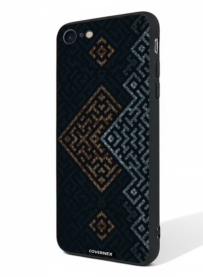 Covernex Apple iPhone 7 Protective Case Cover Printed Featuring Layered Geometric Pattern - Image 1