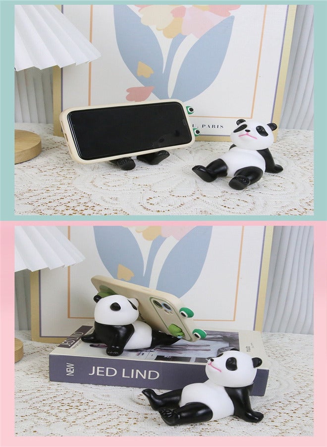 هوكو. حامل هاتف لطيف لسطح المكتب ، قابل للتعديل ، متوافق مع الهواتف الذكية والأجهزة اللوحية ، حامل هاتف باندا لطيف ، جماليات ديكور الغرفة اليابانية اللطيفة (أبيض) - Image 4