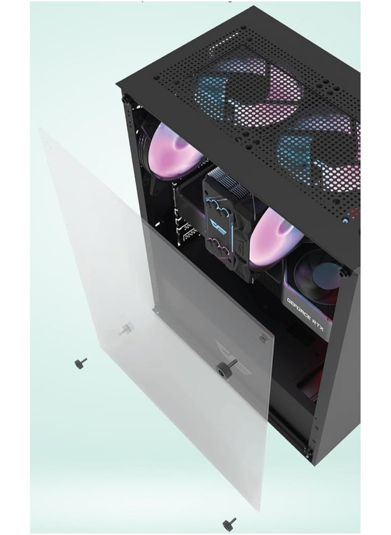 Generic - BUDGET GAMING/WORKSTATION DESKTOP PC: NEON CORE i5 PROCESSOR | GTX 1050TI 4GB GRAPHICS CARD | 8GB RAM | 1TB SSD NVME/SATA | Windows 11 | WIFI BLUETOOTH READY - Image 1